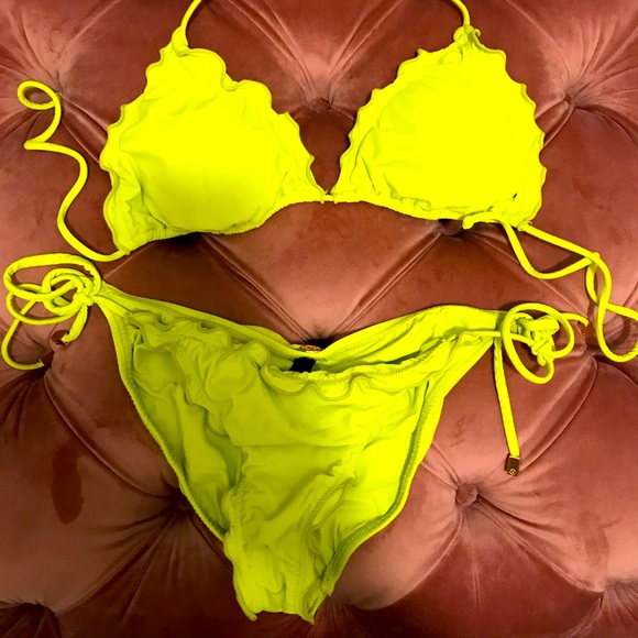 COPY - VIX Paula Hermanny yellow triangle bikini - Picture 2 of 5